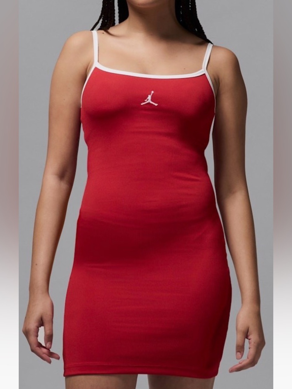 Jordan Women’s Tight Fit Tank Dress Red and White Size Small NWT